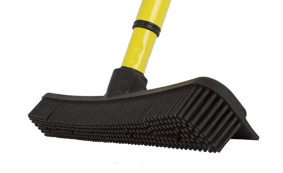 Pet Hair Removal Broom Lint Brush Durable Combo Squeegee Telescoping Handle New