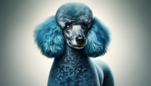 blue poodle