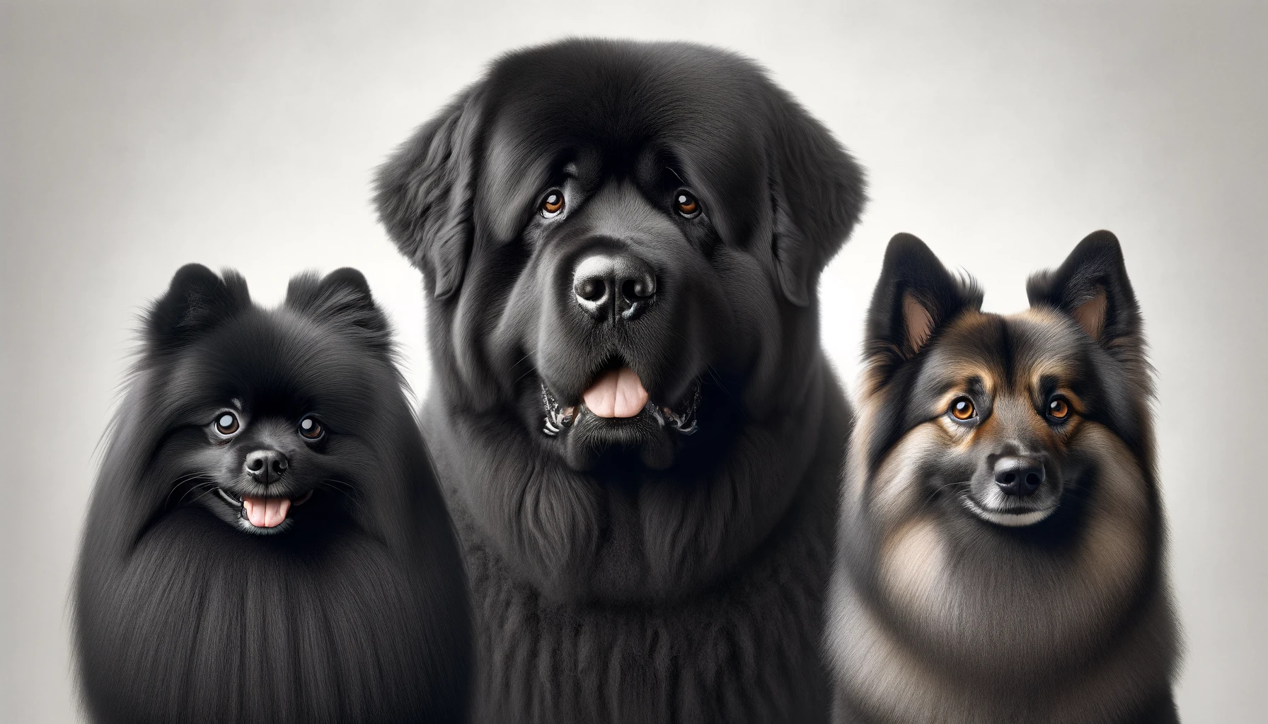 black fluffy dog breeds