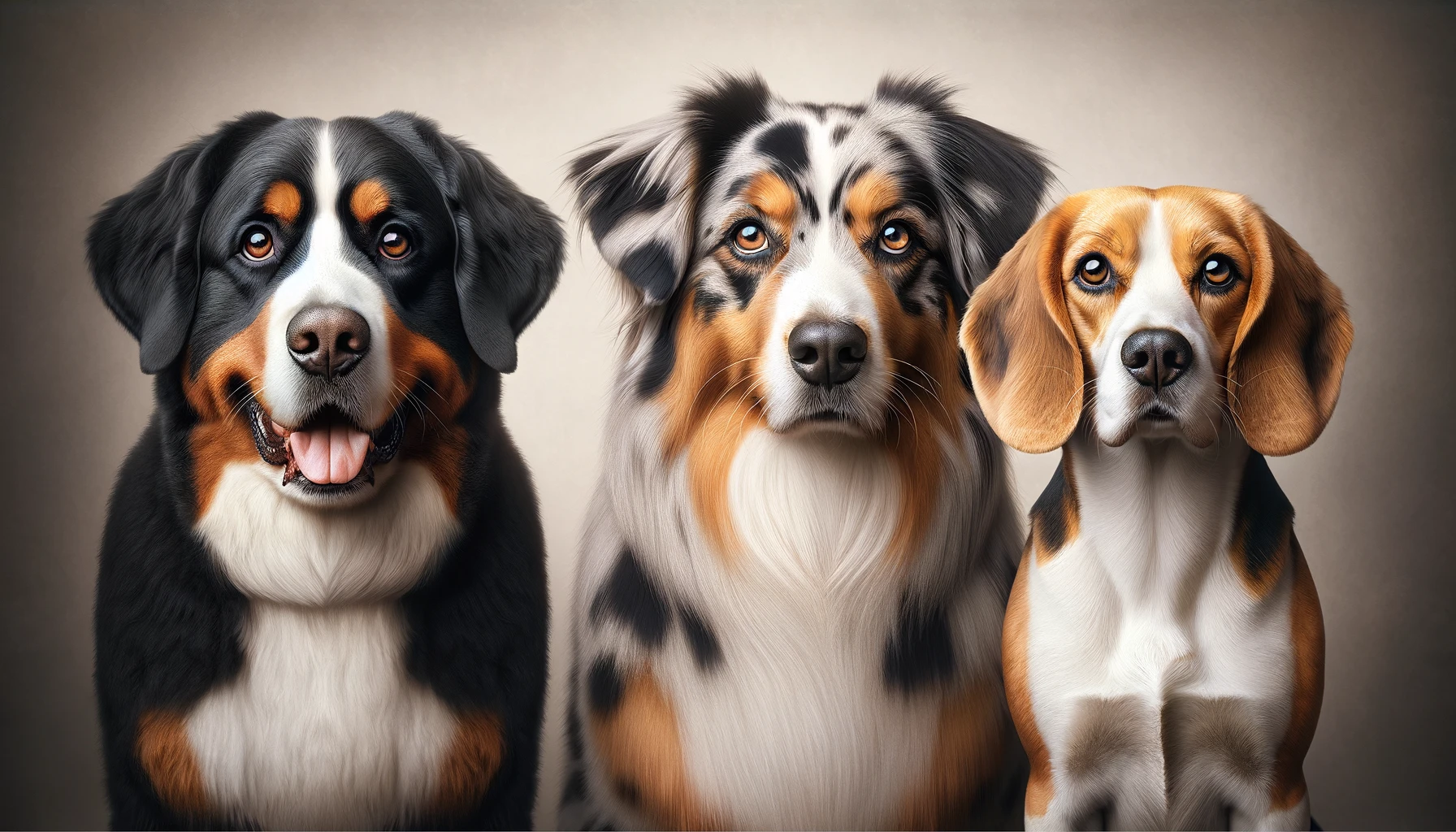 black white and brown dog breeds