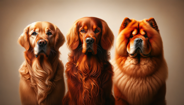 orange colored dogs