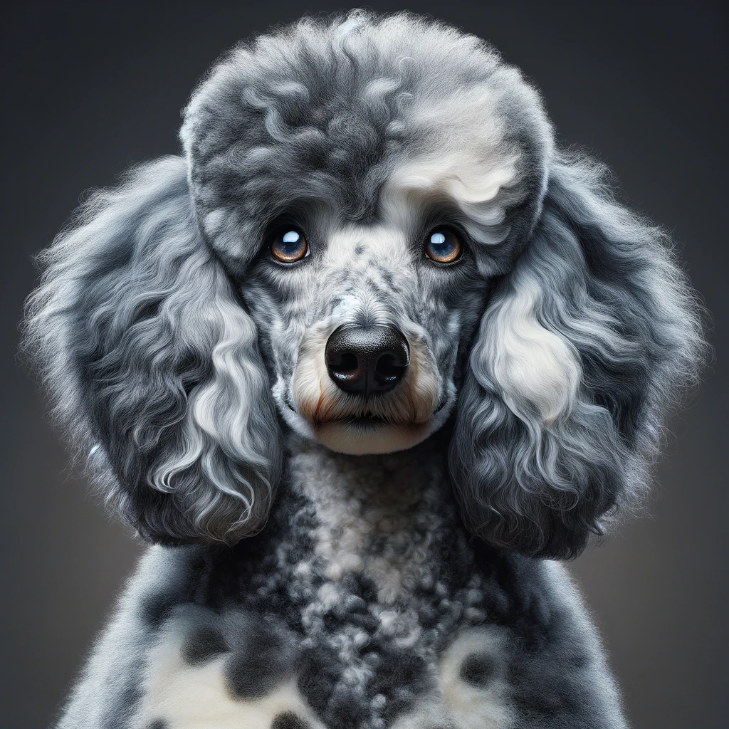 silver merle poodle