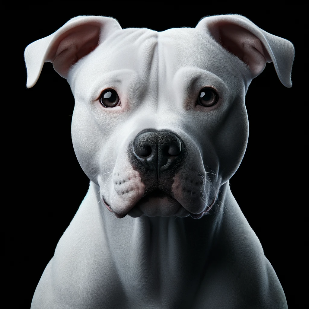 white pitbull