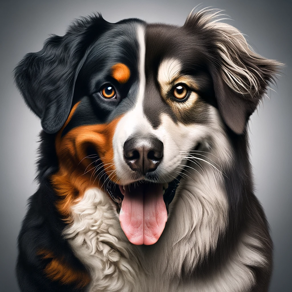 bernese mountain dog husky mix