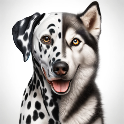 Dalmatian husky