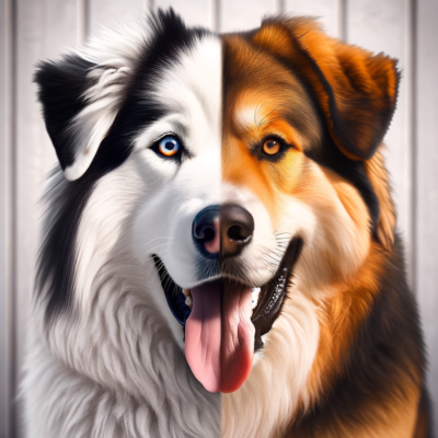 husky great pyrenese