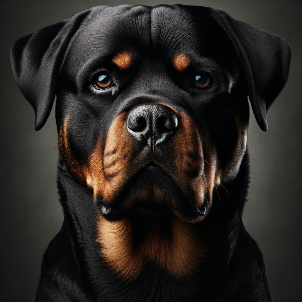 manly dog rottweiler