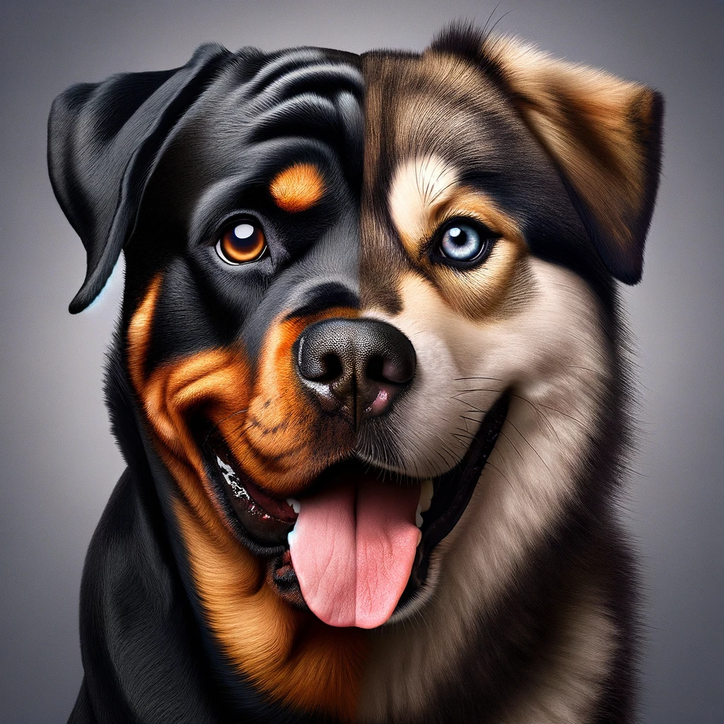 rottweiler husky