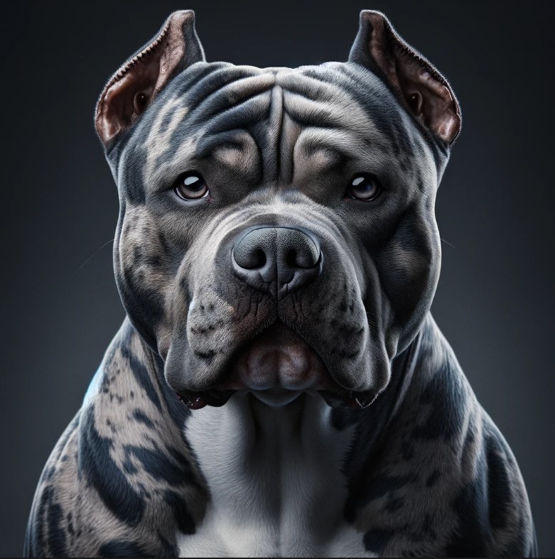 blue brindle pitbull