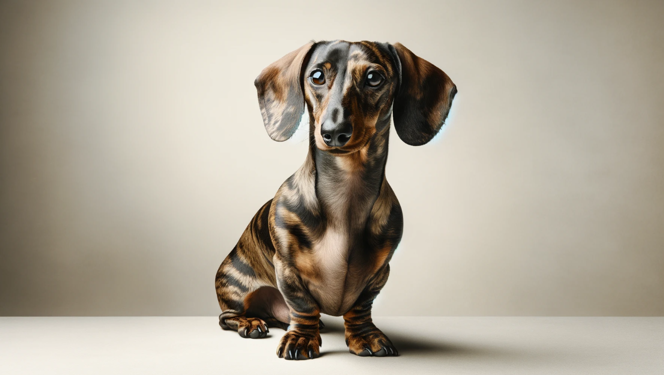 brindle dachshund